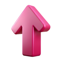 striking surreal Minimal, flat magenta UP arrow. Sharp edges, with Scalable Design. exclusive png