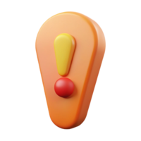 rare traditional Flat color exclamation mark with a single-weight stroke. Crisp edges, scalable, minimal with Scalable Design. sharp png
