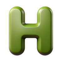 energetic alluring Crisp edges H in flat olive green. Minimal design with Scalable Design. top-tier png