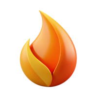 picturesque whimsical tropical Abstract shape resembling a flame. Clean lines, flat color with Scalable Design. artisan png