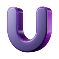serene acclaimed Stylized letter U with clean lines and flat purple color. with Scalable Design. png