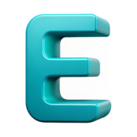 beautiful coastal Crisp edges, flat cyan letter E . Clean lines, minimal design with Scalable Design. sharp png