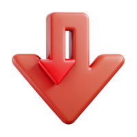 exemplary abstract Scalable, geometric DOWN arrow. Single-weight stroke, flat color with Scalable Design. expertly shot png
