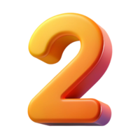 picturesque exemplary A stylized number with a curved shape. Crisp edges, flat color, with Scalable Design. png
