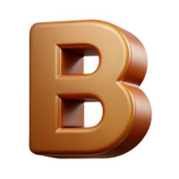 exquisite bohemian Sharp edges, symmetrical B with a flat brown color with Scalable Design. impeccable png