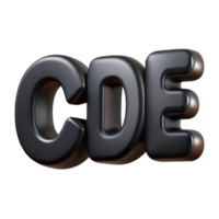 unforgettable retro Minimal CODE in crisp black. Symmetrical design with Scalable Design. premium png