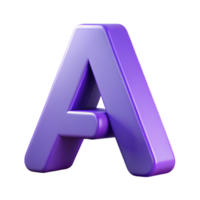 captivating remarkable Minimal A with clean lines. Flat violet with Scalable Design. png