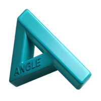 vibrant elegant Minimal, scalable ANGLE in cyan. Single-weight stroke, geometric with Scalable Design. gallery standard png