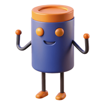 tranquilo elegante cilindro personagem com circular termina. peso único AVC, mínimo, com escalável Projeto. habilmente tiro png