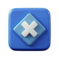 exquisite rare Square badge with X symbol. Clean lines, flat color, symmetrical with Scalable Design. png
