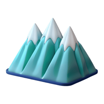 frappant passionné nordique évolutif, plat Couleur illustration de une Montagne gamme. nettoyer lignes, croustillant bords avec évolutif conception. haute résolution png