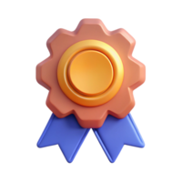 radiant inspired Medal badge, circular with ribbon. Flat color, symmetrical, single-weight stroke with Scalable Design. png