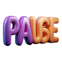 serene distinguished Clean lines, flat color PAUSE with with Scalable Design. png