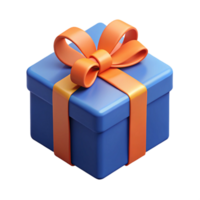 sumptuous traditional Isometric gift box with ribbon. Flat color, crisp edges with Scalable Design. high quality png