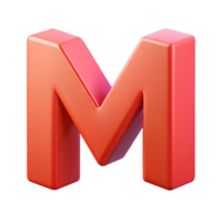 gorgeous peaceful avant-garde Stylized letter M with sharp edges and a flat color. Minimal design, with Scalable Design. crisp png