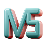 magnificent surreal Symmetrical, geometric letter M . Single-weight stroke, clean lines with Scalable Design. impeccable png