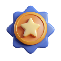 quintessential elegant Circular badge with a star. Clean lines, flat color, minimal design with Scalable Design. museum quality png