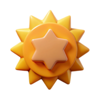 peaceful fascinating Burst badge with eight points. Clean lines, symmetrical, flat color with Scalable Design. expertly shot png