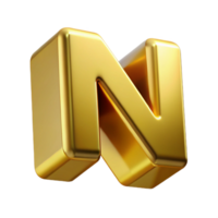iconic mid-century Clean lines N with sharp edges. Flat gold with Scalable Design. ultra HD png