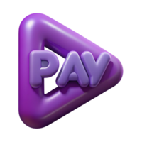 sought-after gothic Crisp edges, clean lines PLAY . Flat purple, with Scalable Design. studio quality png