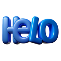 alluring modern Bold, sans-serif HELLO in flat blue. Clean lines, crisp edges with Scalable Design. sharp png