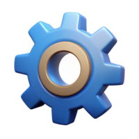 playful serene Technical drawing of a gear. Clean lines, flat color, with Scalable Design. premium png