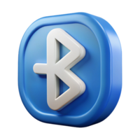 striking ethereal contemporary Bluetooth icon with stylized B . Clean lines, minimal design with Scalable Design. refined png