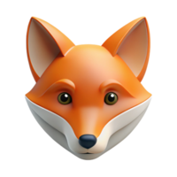 immaculate signature Minimal geometric fox face. Clean lines, flat color, crisp edges with Scalable Design. png