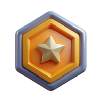 mysterious fascinating Octagonal badge with a star inside. Geometric, symmetrical, minimal with Scalable Design. flawless png
