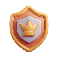 striking classic Crest badge with a crown icon. Flat color, clean lines, symmetrical with Scalable Design. masterfully captured png