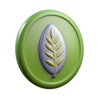 spectacular modern Oval badge with a stylized leaf. Clean lines, flat color with Scalable Design. high quality png