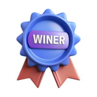 dramatic gorgeous Ribbon badge with the text Winner . Crisp edges, minimal, flat color with Scalable Design. genuine png