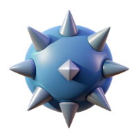 striking playful coastal Circular character with three triangular spikes. Crisp edges, scalable design, flat color with Scalable Design. precision png