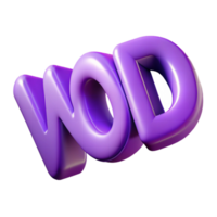 alluring urban Clean lines, flat color WORD in violet. Crisp edges, with Scalable Design. high resolution png