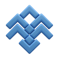vibrant futuristic Repeating arrow pattern, symmetrical, flat color, minimal design with Scalable Design. professional png