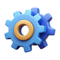 passionate glorious Scalable settings icon. Gear wheels, interlocked. Flat color, clean lines with Scalable Design. 4K png