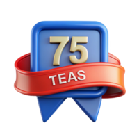 unforgettable retro Ribbon badge with a curved line. Flat color, clean lines, symmetrical with Scalable Design. museum quality png