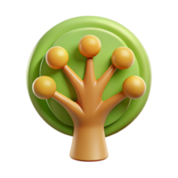 standout futuristic Logo depicting a simplified tree with a circular crown. Single-weight stroke, scalable, flat color with Scalable Design. refined png