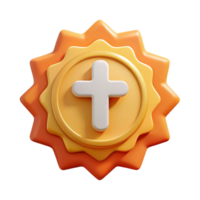 spectacular joyful organic Cross badge with rounded ends. Minimal, flat color, clean lines with Scalable Design. top-tier png