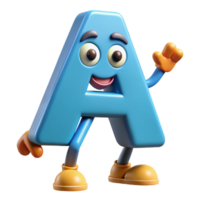 mesmerizing notable Letter A character with arms and legs. Clean lines, scalable, flat color with Scalable Design. png
