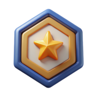 serene rare Pentagon badge with a star inside. Clean lines, scalable, crisp edges with Scalable Design. png