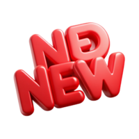 memorable retro Crisp edges, NEW . Flat red, clean lines, minimal design with Scalable Design. high resolution png