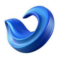 sought-after victorian Abstract wave with crisp edges and a single-weight stroke. Flat blue color with Scalable Design. exclusive png