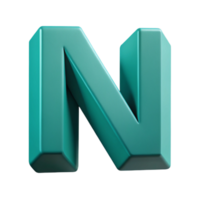 impressive futuristic Geometric N with a single-weight stroke. Flat teal color with Scalable Design. elite png