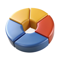 procurados retro circular torta gráfico dividido para dentro quatro igual segmentos. fresco arestas, sólido cores, simétrico Projeto com escalável Projeto. luxo png