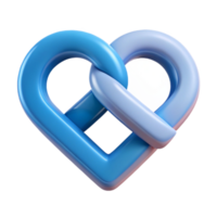 playful immaculate Interlocking heart shapes, crisp edges, flat color. Minimal and clean with Scalable Design. high resolution png
