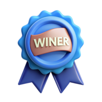 wonderful traditional Ribbon badge with the text Winner . Crisp edges, minimal, flat color with Scalable Design. artisan png