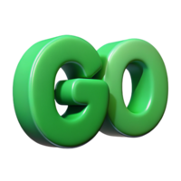 fascinating iconic Crisp edges, flat green GO . Scalable, minimal design with Scalable Design. png