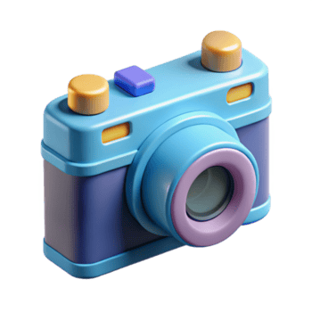 imaculado nórdico escalável, plano cor ilustração do uma Câmera. limpar \ limpo linhas, fresco arestas com escalável Projeto. detalhado png