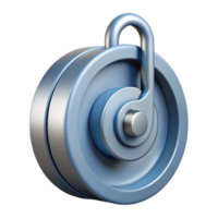 mysterious majestic Technical drawing of a pulley. Clean lines, scalable, single-weight stroke with Scalable Design. ultra HD png